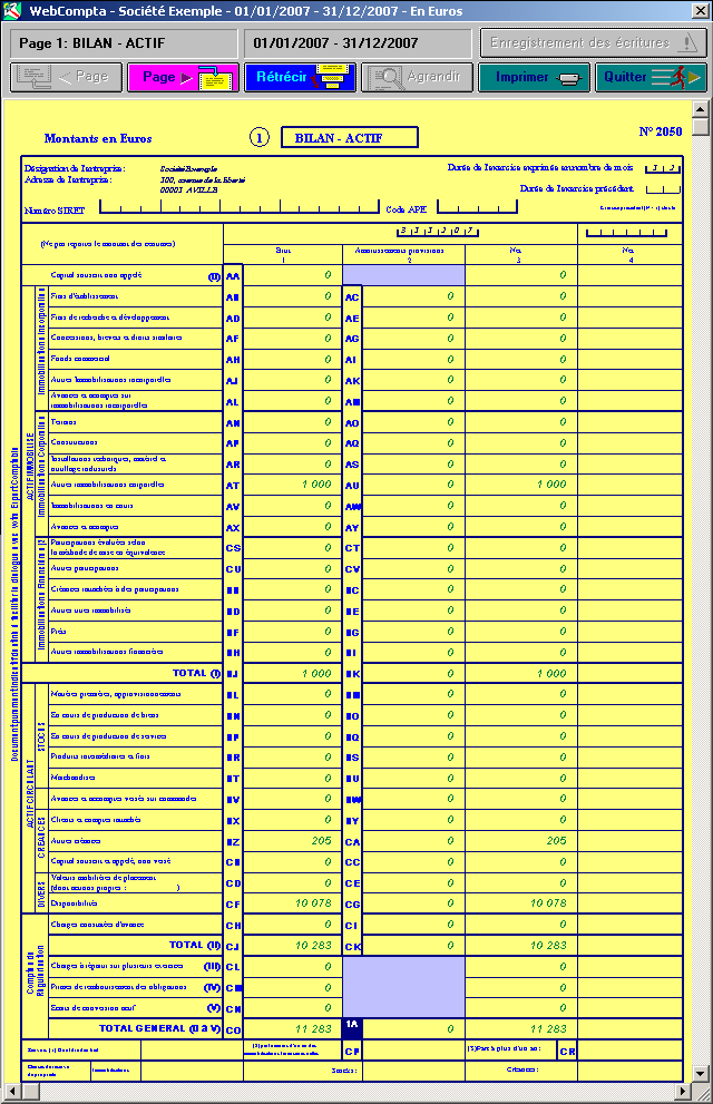 bilan